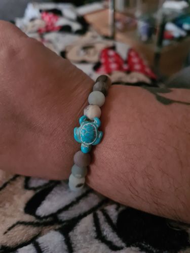 Customer photo review of "Turtle" tracking bracelet