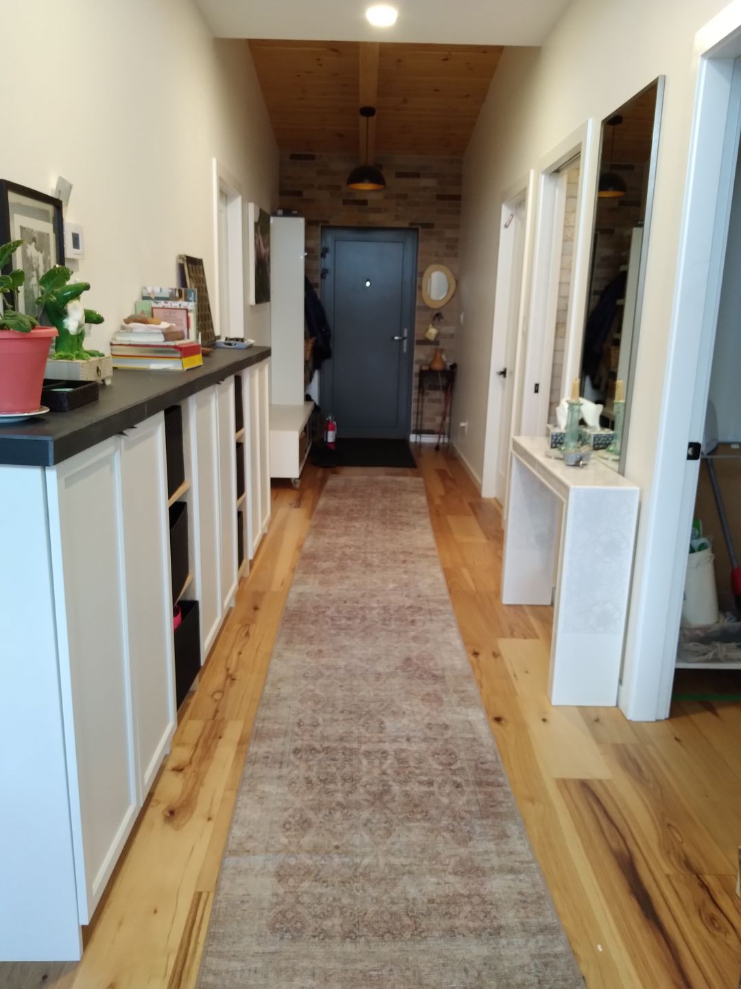 Customer photo review of Distressed Vintage Levent Runner Rug