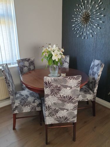 Customer photo review of Cabrexa Chair Slipcovers