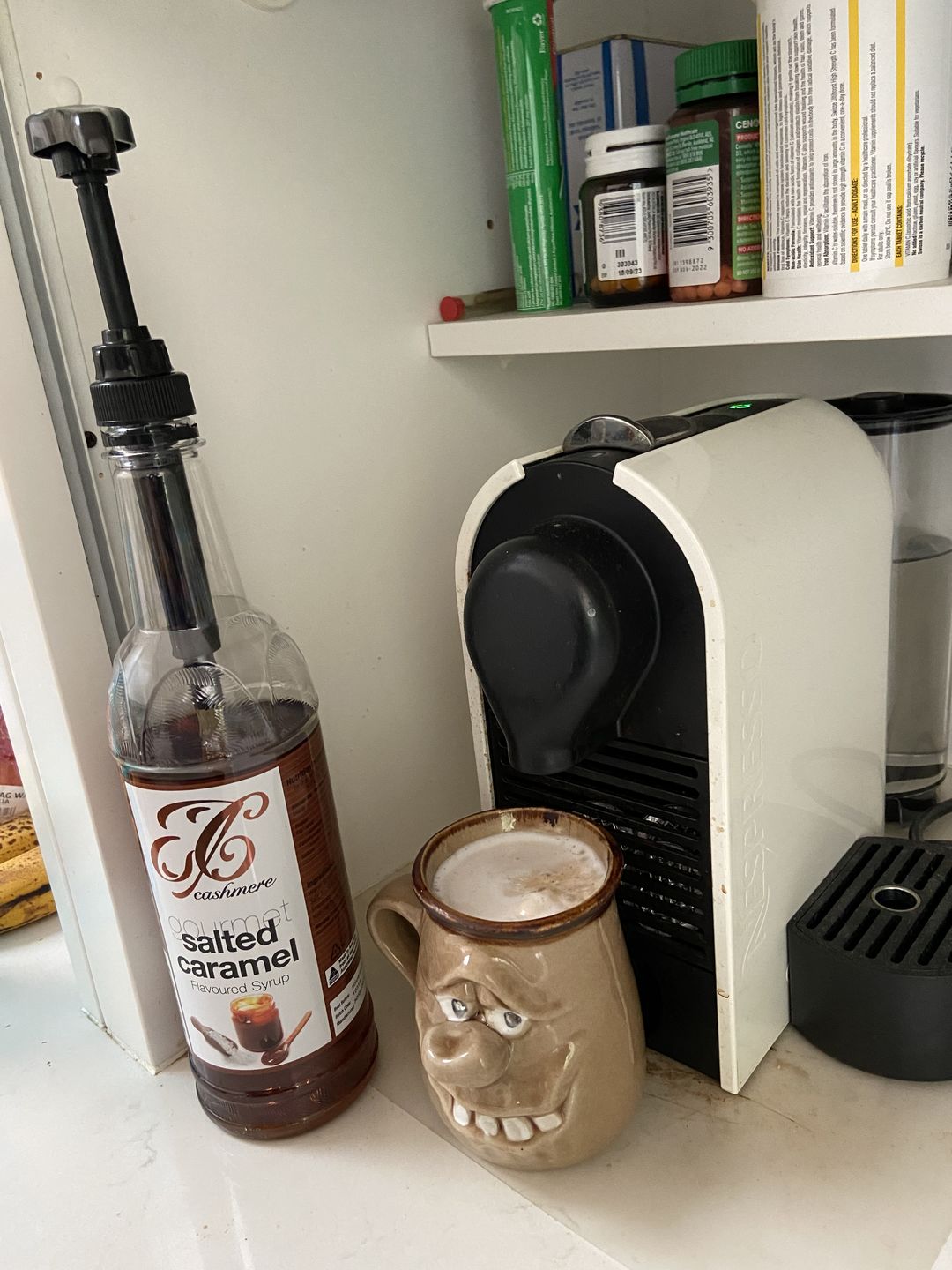 Customer photo review of Salted Caramel Coffee Syrup