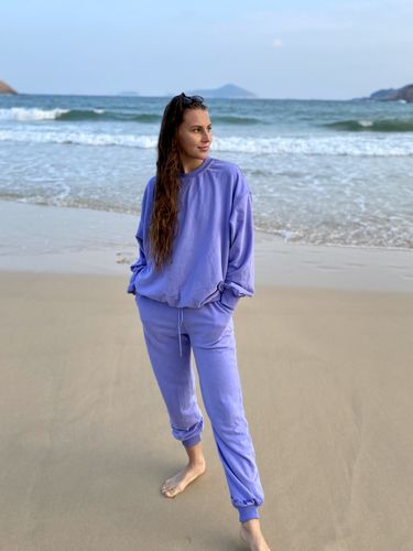 Customer photo review of Unisex Peach Skin French Terry Core Sweatpants