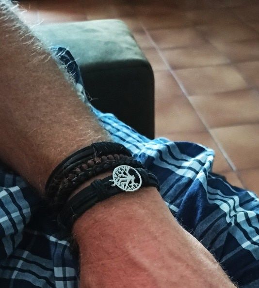 Customer photo review of Yggdrasil - High Quality Leather Bracelet