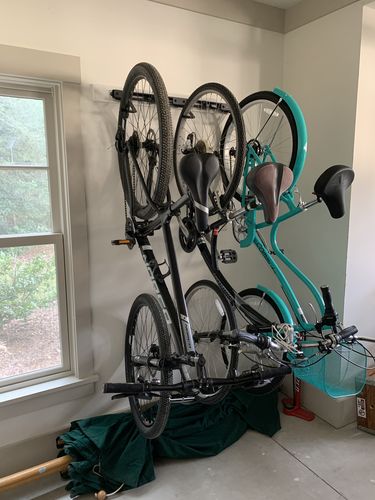 Customer photo review of Wall Mount Organizational System Strut