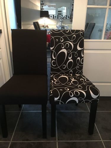Customer photo review of Cabrexa Chair Slipcovers