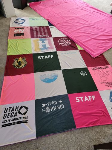 Customer photo review of Classic T-Shirt Blanket
