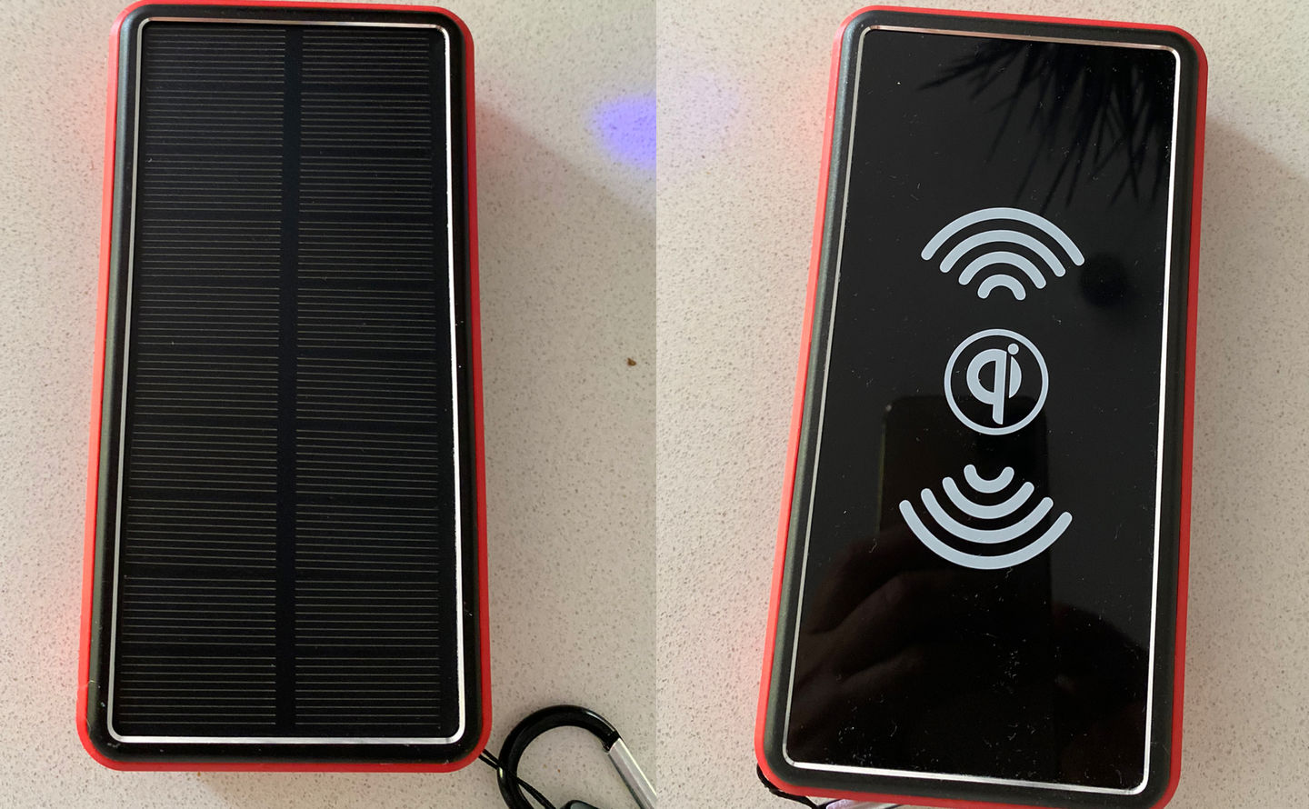 Customer photo review of Ultimate Wireless Waterproof Solar Powerbank 50,000 mAh