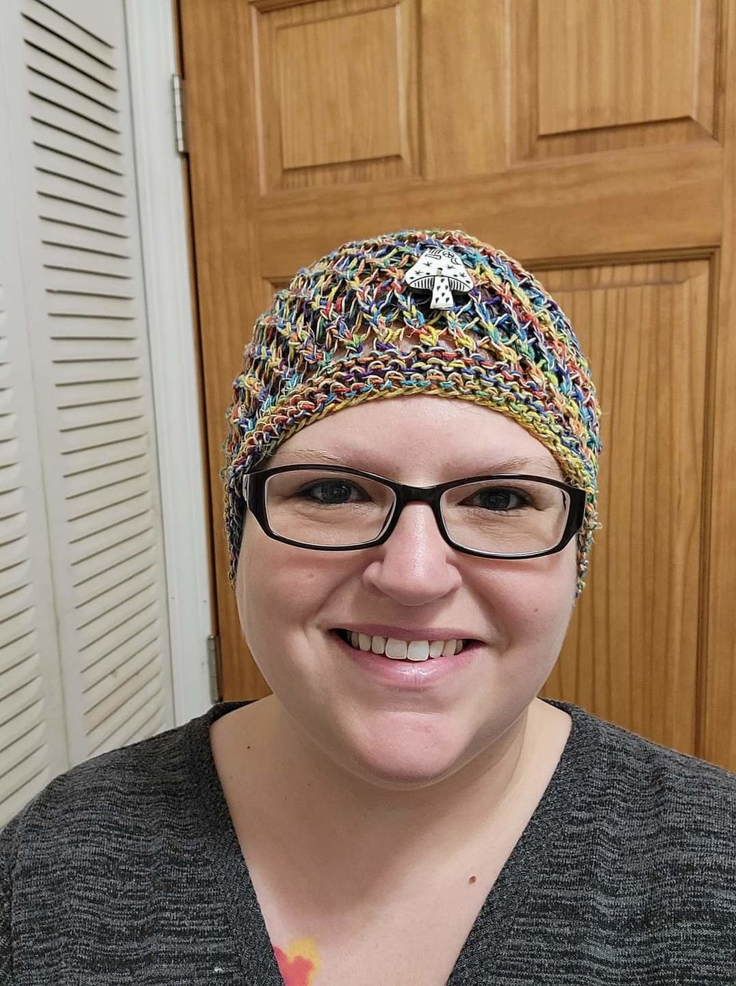 Customer photo review of Honeycomb Mushroom Hemp Hat