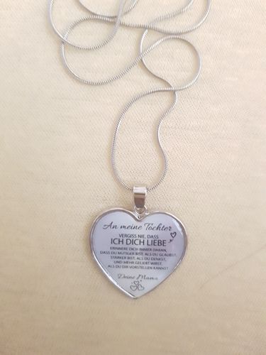 Customer photo review of Herz-Halskette - An meine Tochter von Mama
