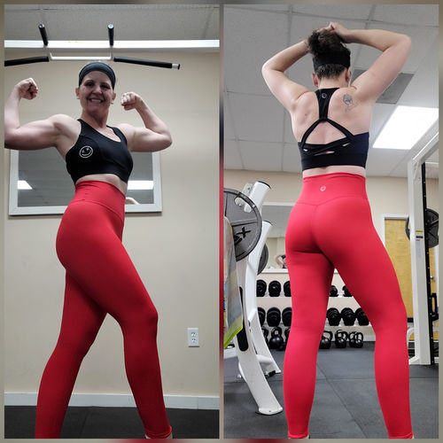 Customer photo review of Salty Smile CHAOS Sports Bra | Black