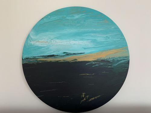 Customer photo review of Pouring Acrylfarbe - flüssige Gießfarbe  #82 Gold