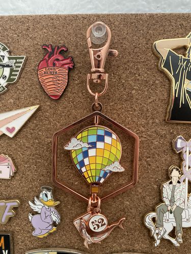 Customer photo review of Young Forever Keychain