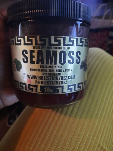 Customer photo review of Elderberry and Soursop Infused Sea Moss Gel