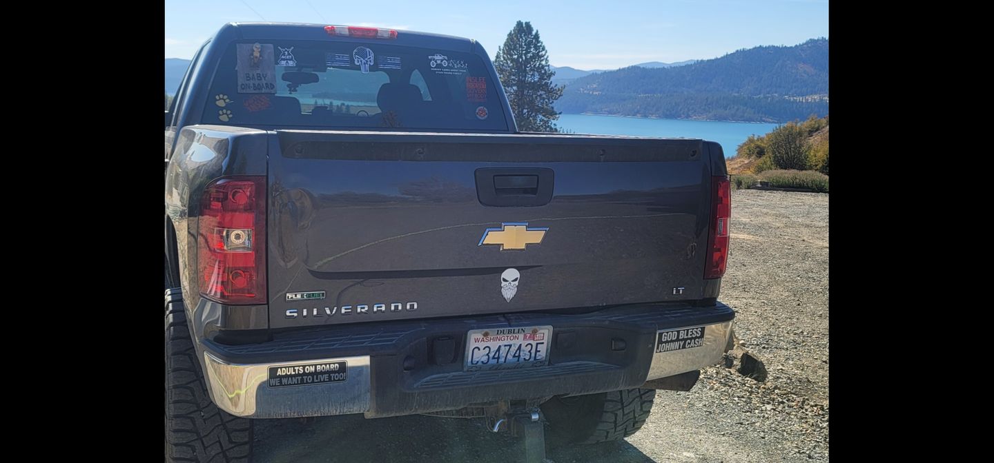 Customer photo review of Bearded Punisher Decal