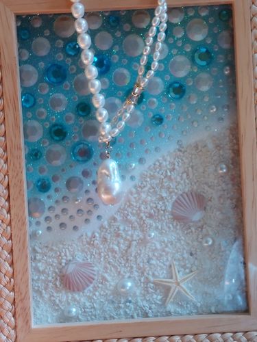 Customer photo review of SHAY -  Baroque Pearl Necklace