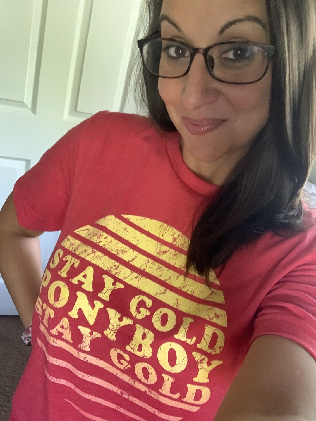 Customer photo review of Stay Gold Ponyboy Men's/Unisex Super Soft Tee