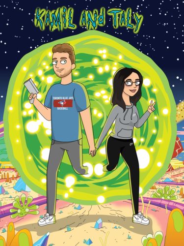 Customer photo review of 'Rick and Morty' Custom Portrait