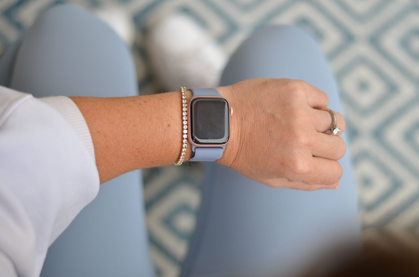Customer photo review of Clio Silicone Loop Band (10 Colours)