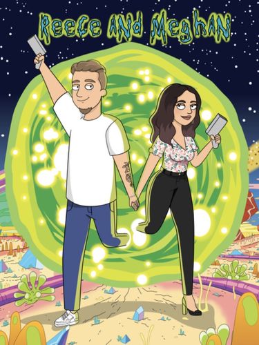 Customer photo review of 'Rick and Morty' Custom Portrait