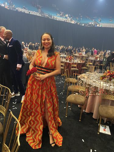 Customer photo review of African Print Deka Dress