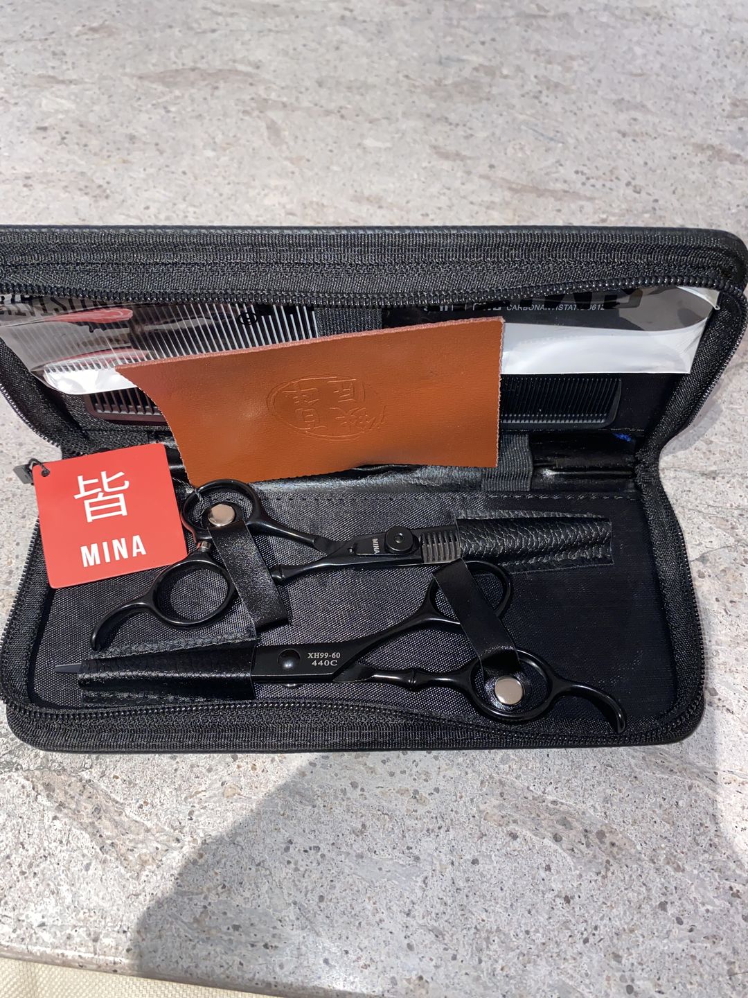 Customer photo review of Timeless Cutting & Thinning Scissors Set