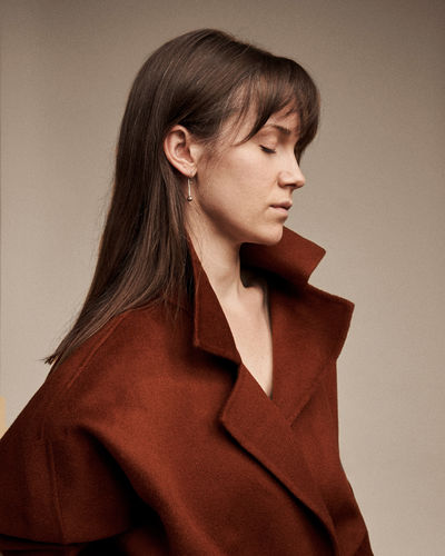 Customer photo review of JL033B Silky Caramel coat