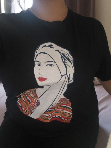 Customer photo review of Tshirt Thaqvaylith pour femme - 100% Coton BIO - Made in France