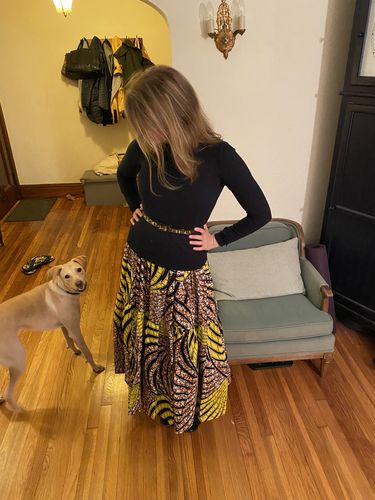 Customer photo review of African Print Kubra Maxi Dress