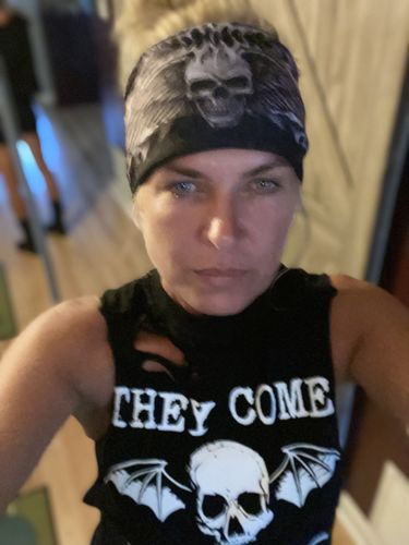 Customer photo review of 95 - Die Trying Crop Tank Top