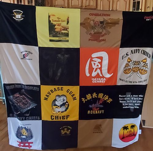 Customer photo review of Classic T-Shirt Blanket