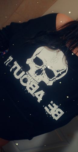 Customer photo review of 114 - About It Wide Neck Hoodie