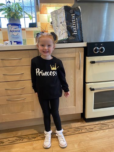 Customer photo review of Royal Family Matching Crew Sweaters (MRK X)