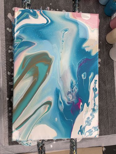 Customer photo review of Workshop: Acrylic Pouring / Einstieg ins Acrylgießen