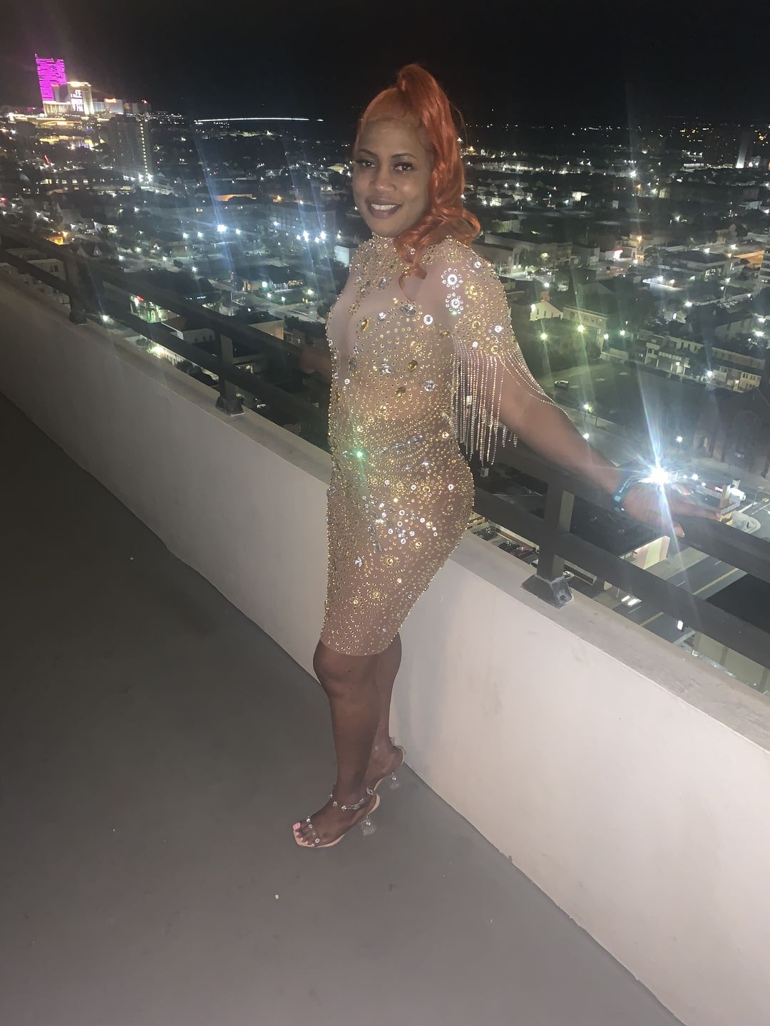 Customer photo review of Libra Diamante Gold Tassel Dress(Ready To Ship)