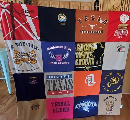Customer photo review of Classic T-Shirt Blanket
