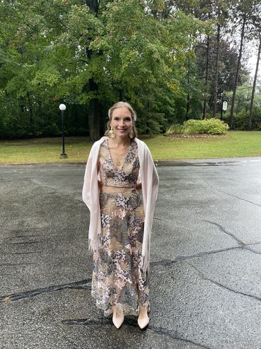dress the population juliana two piece