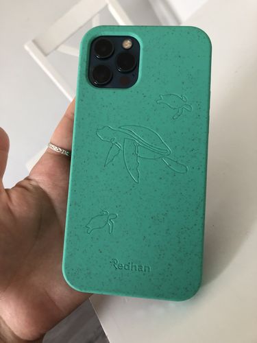 Customer photo review of Eco Friendly iPhone 12 / 12 Pro Phone Case - Turtle in Turquoise
