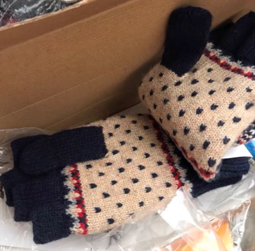 Customer photo review of Moufles Mitaines Convertibles - Doublure Polaire