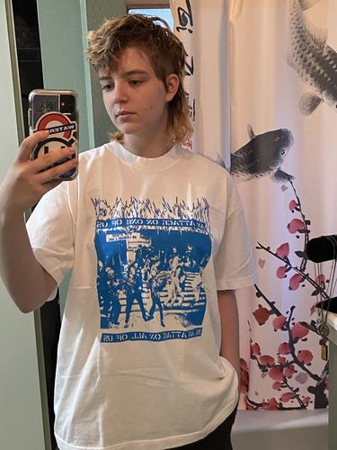 Customer photo review of Attack Premium T-shirt • White