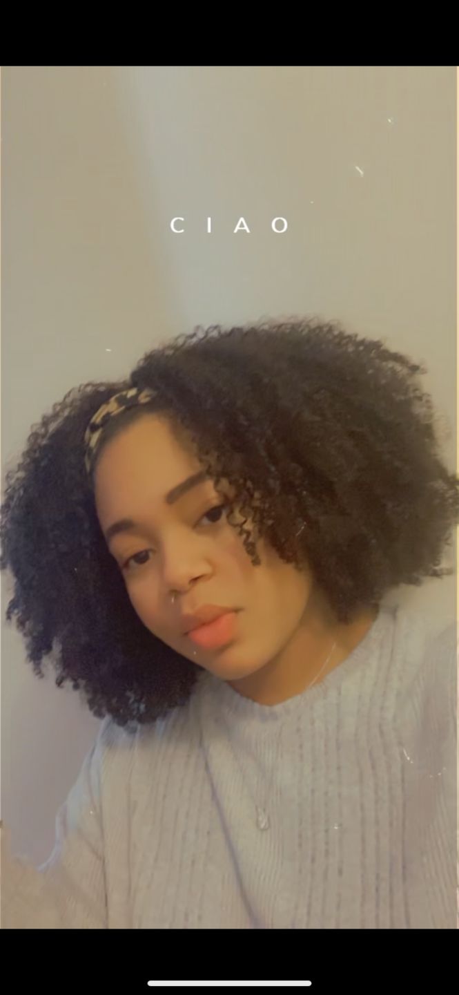 Customer photo review of Ashley Kinky Curly Human Hair Headband Wig