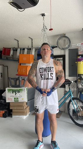 Customer photo review of 96 - Die Trying Tank Top