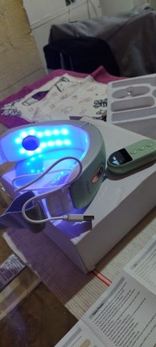 Customer photo review of LED Face Slimming Tightening Machine - Double Chin Removal Massager