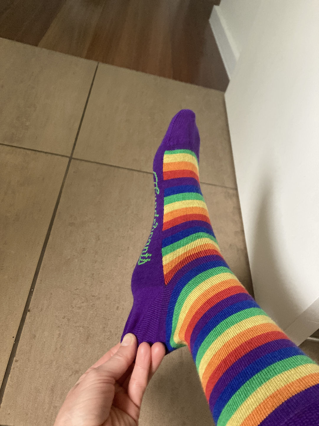 Customer photo review of Socks Mallow Stripe