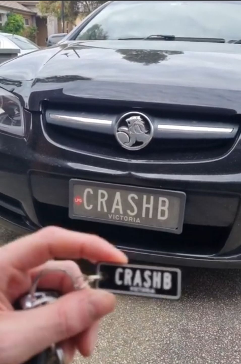 Customer photo review of VIC Classic Licence Plate Custom Keychain