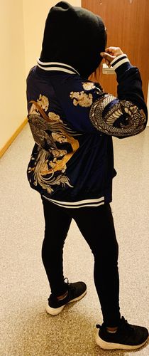 Customer photo review of Double Dragon & Phoenix Sukajan Souvenir Jacket