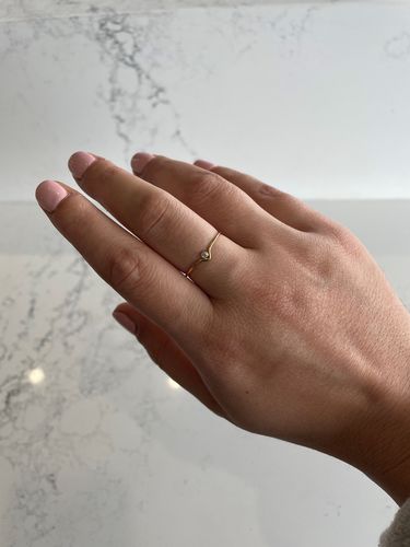 Customer photo review of Chevron Gemstone Ring