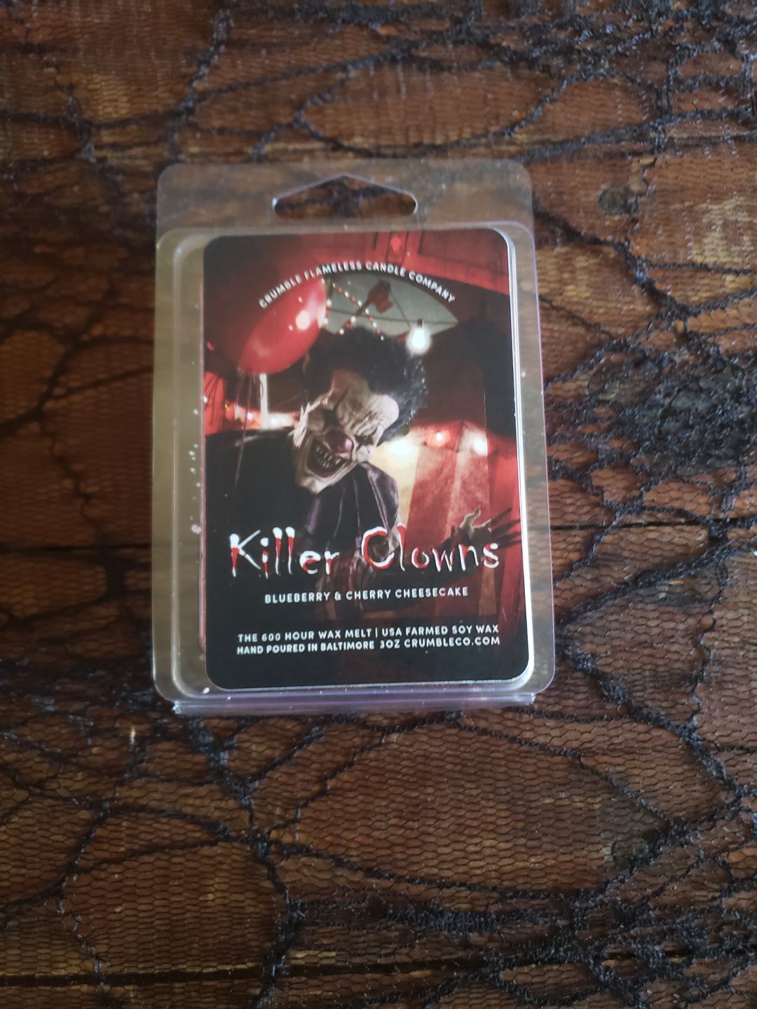Customer photo review of Killer Clowns Wax Melts