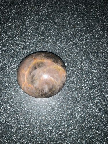 Customer photo review of Black Moonstone Palm Stone - Mini