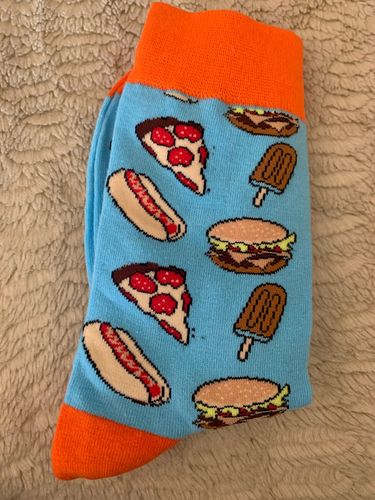 Customer photo review of The 🌭🍕 Sock