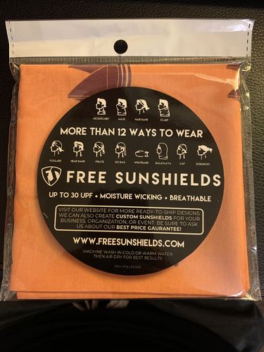 Customer photo review of Custom Neck Gaiter - Single Layer Polyester