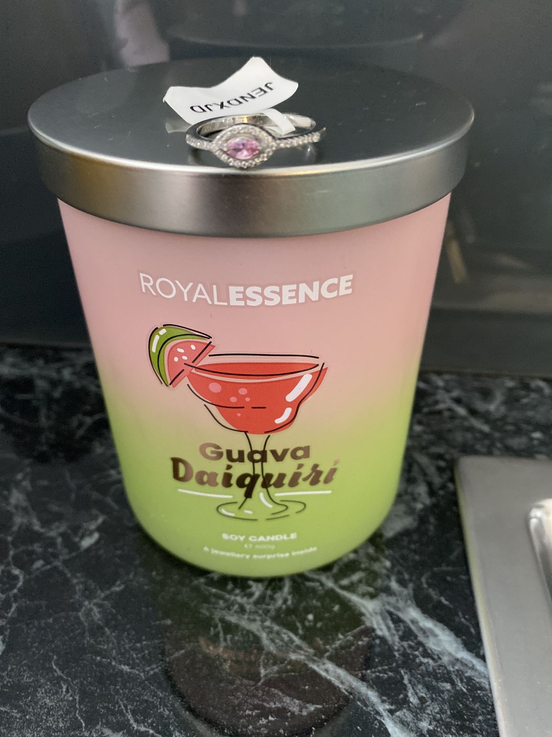 Customer photo review of Guava Daiquiri (Candle)